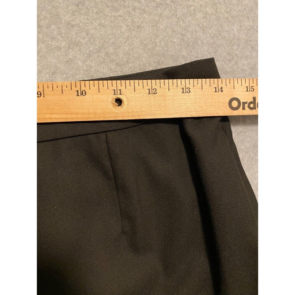 Gap Wrapped Mini Skirt Women's 0 Black Viscose Lined Classic Pleated Pockets - Picture 6 of 12